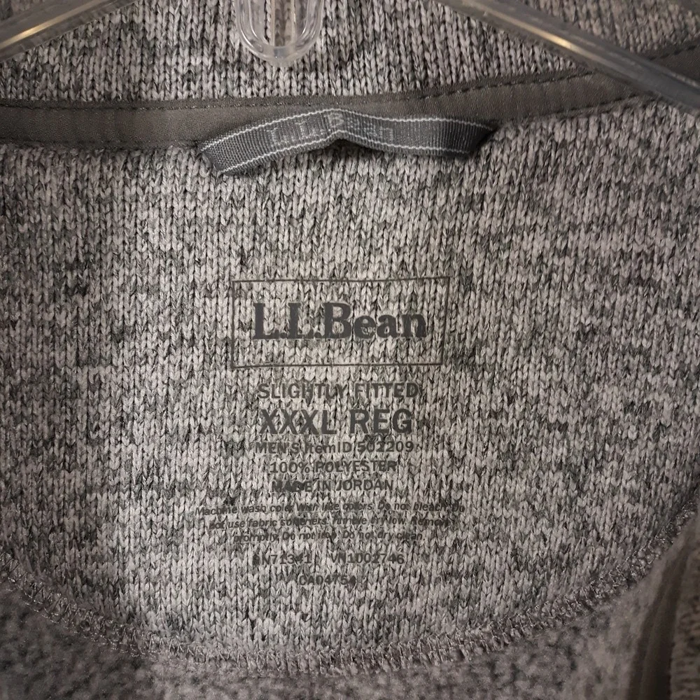 L.L. Bean Vest Mens 3XL Slightly Fitted Full Zip Gray Outdoor Travel Hiking